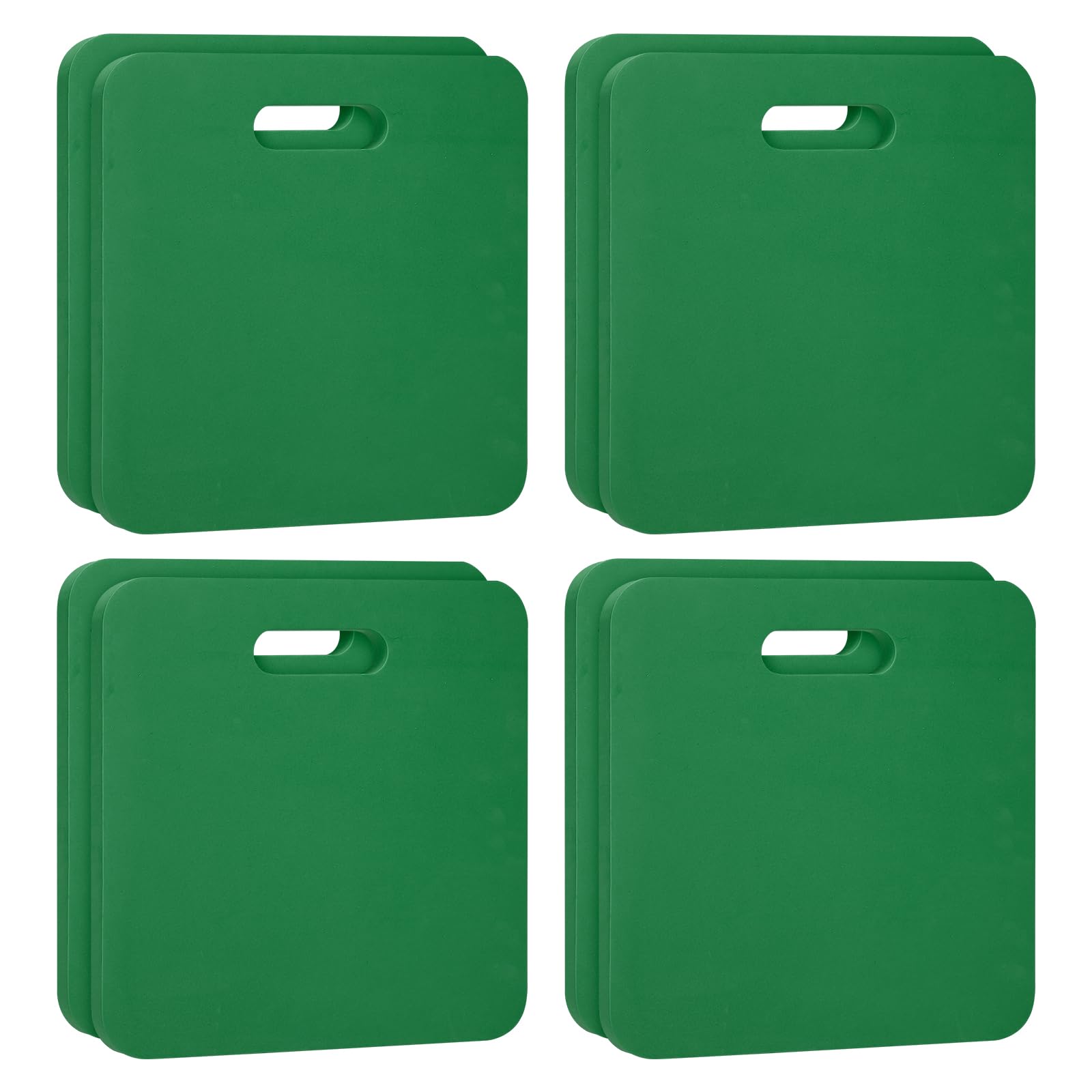 PATIKIL Foam Stadium Seat Cushion, 8 Pack Hard & Strong Portable Stadium Seat Pad for Bleacher Hard EVA Cushion Outdoor Seating for Spectating Sport Camping, Green