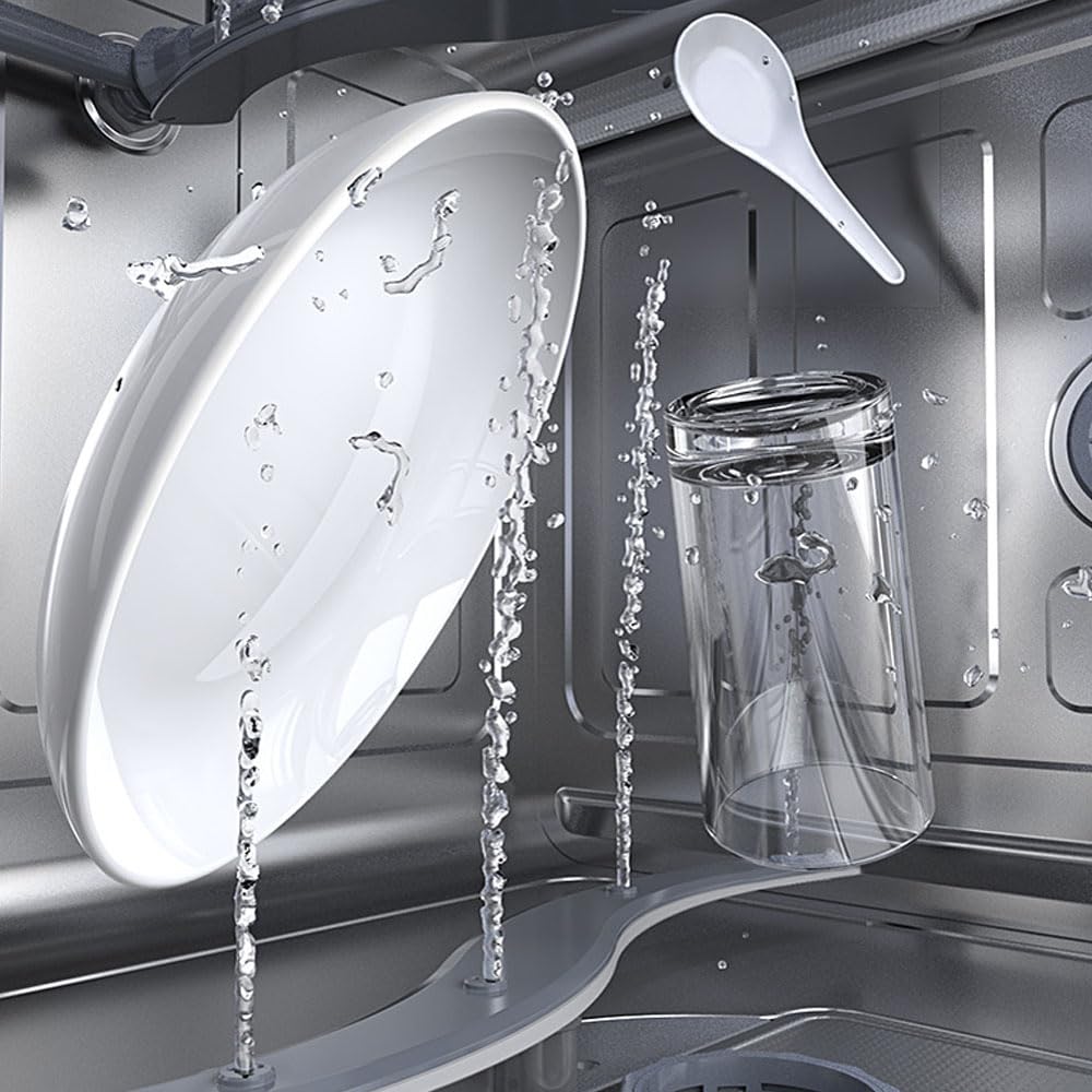 lavastoviglie di grande capacità, rivestimento in acciaio inossidabile 304, bracci irroratori ad alta temperatura da 75 ℃ per una pulizia a tutto tondo, cottura tridimensionale ad alta temperatura a 1