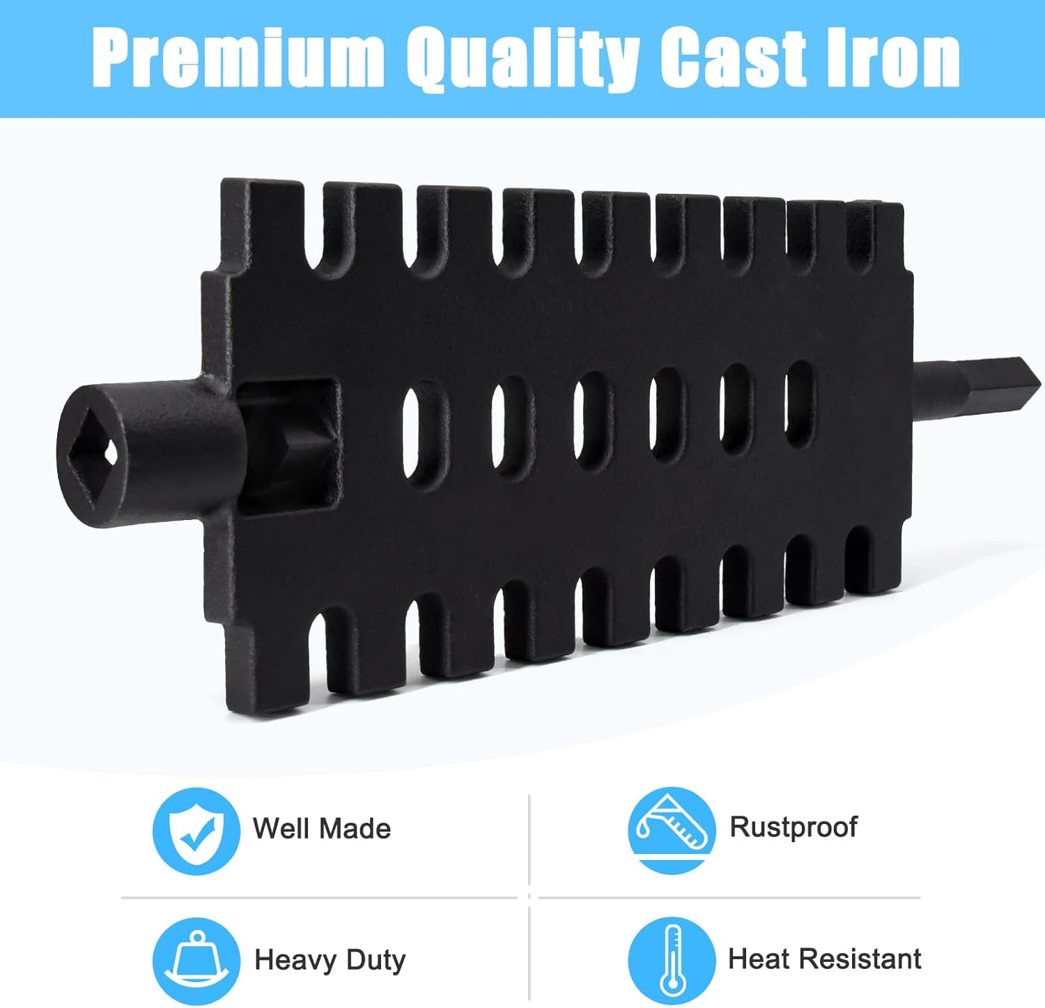 Adviace 40257 Shaker Grate for US Stove & USSC Hot Blast 1500, 1557M, Ashley 22AF and Vogelzang Norseman 1500, 2500 Wood Coal Furnaces.