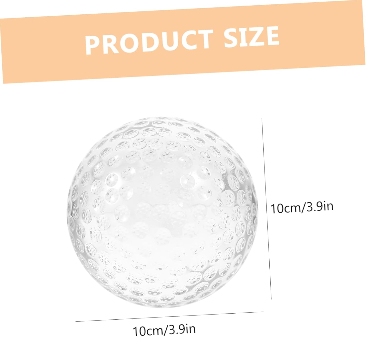 VALICLUD Golf Ball Craft Glass Ball Ornaments Delicate Decoration for Home Office