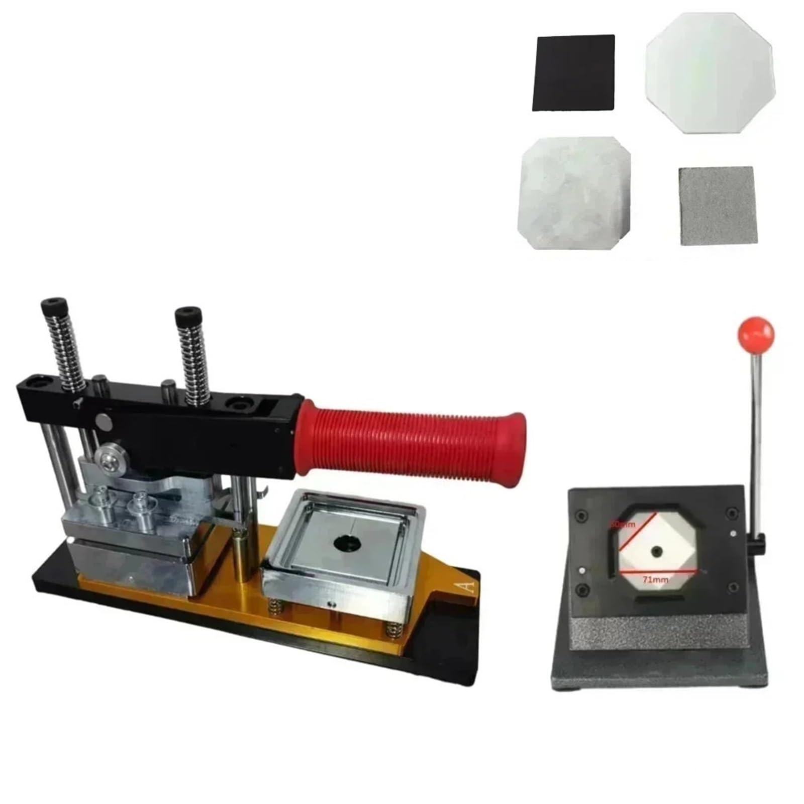 Fridge Magnet Maker 50x50mm kwadratowa naklejka na lodówkę maszyna do robienia magnesów na lodówkę z obcinaczem do papieru materiały magnetyczne