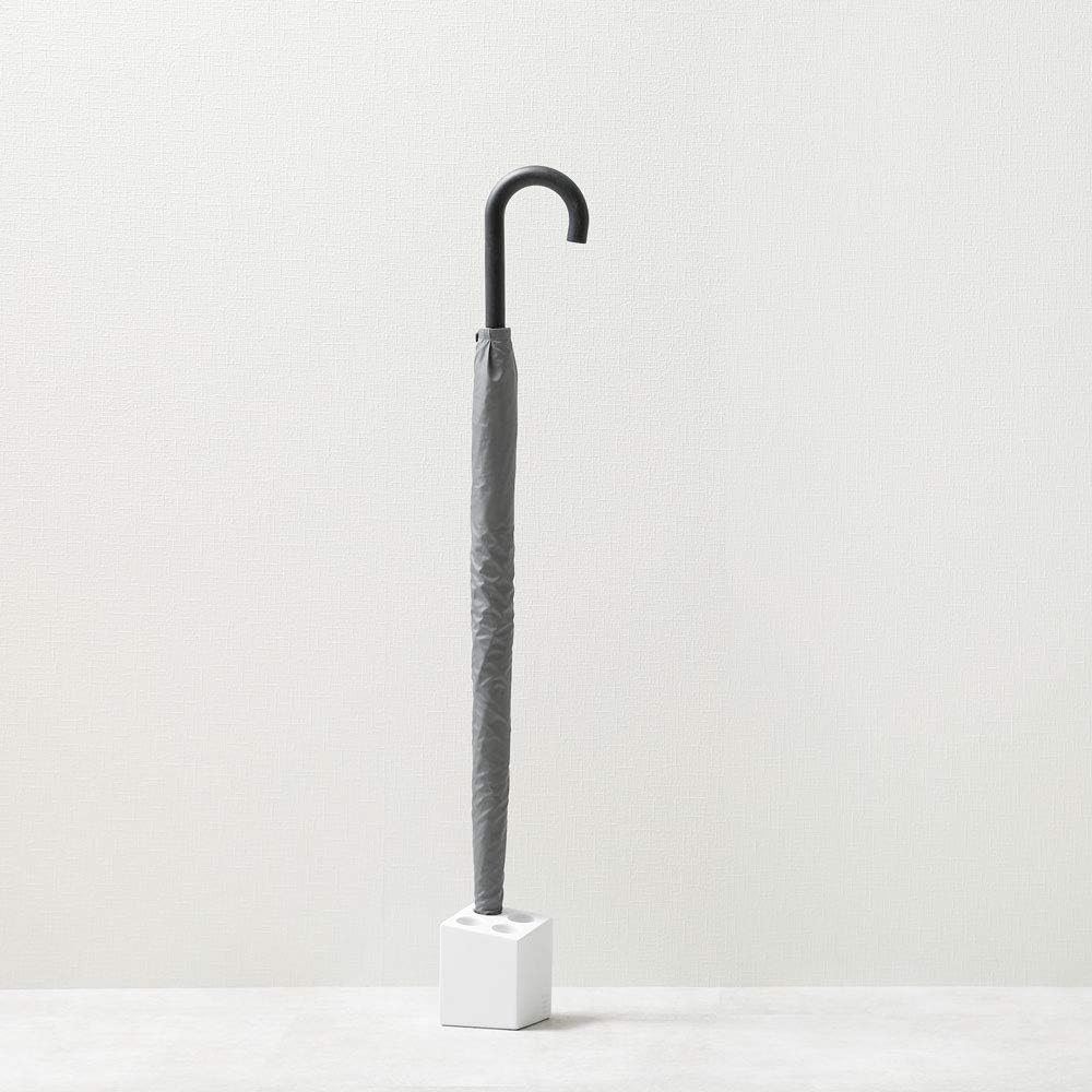❤ Crazy Deals Ideaco Japan Compact Minimalist Design Umbrella Stand Mini Cube 4 Slot Matte White