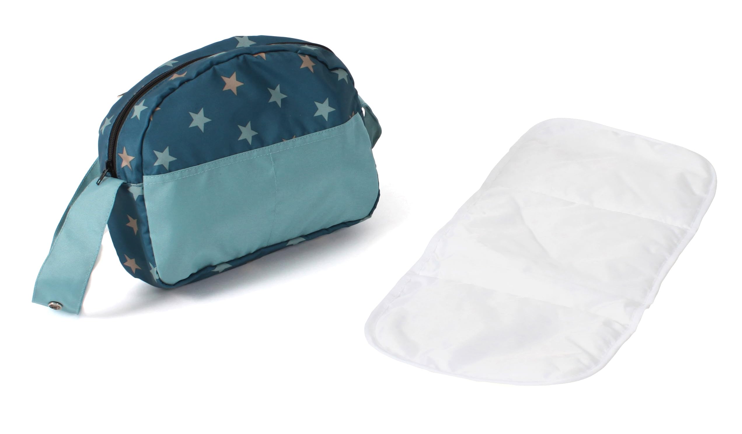 Bayer Chic 2000 - Borsa fasciatoio per Bambole, Borsa fasciatoio per Bambole, Accessori per Bambole, Borsa per Bambole, Stelline, Turchese