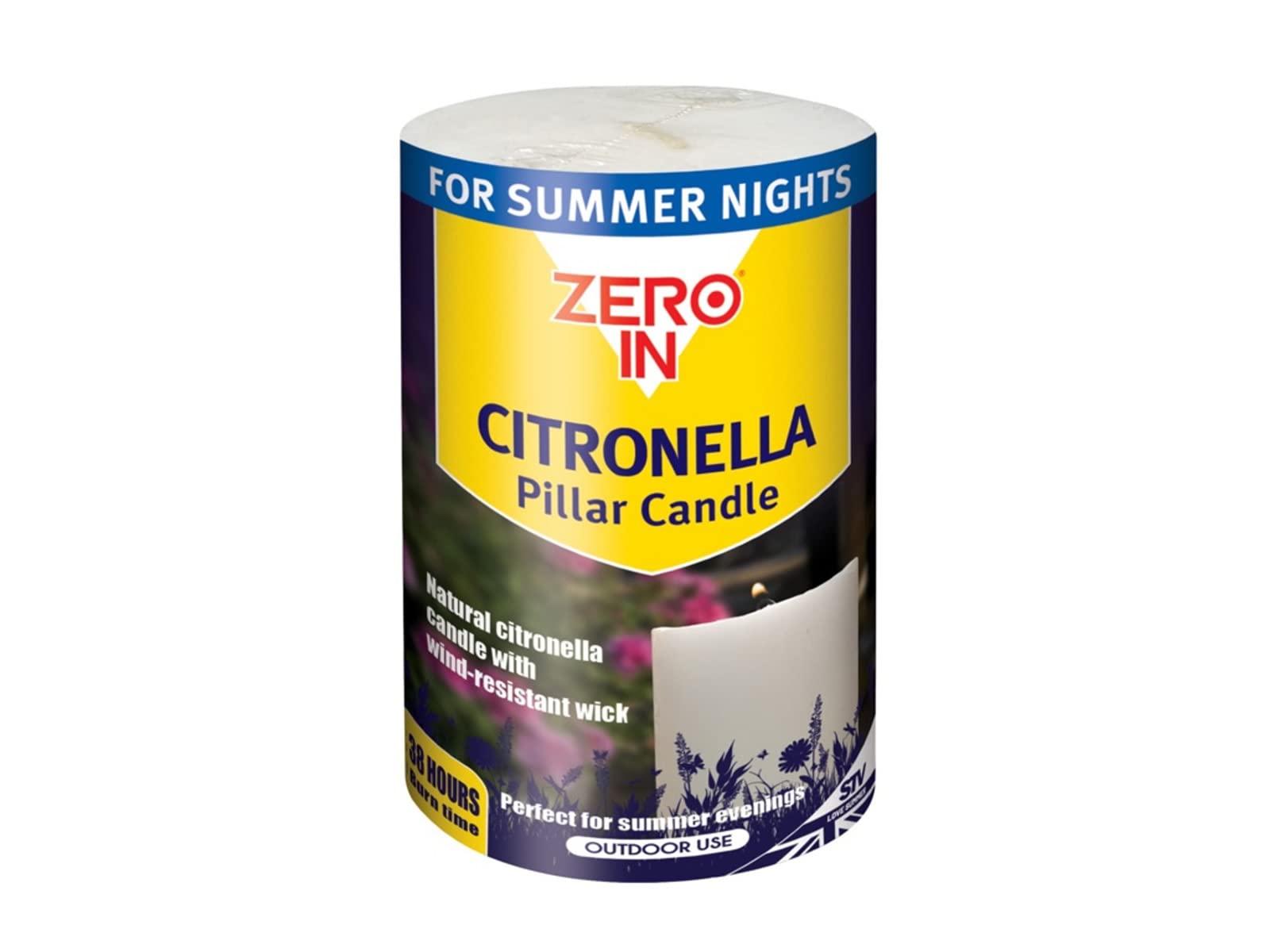 The Buzz Citronella Pillar Candle