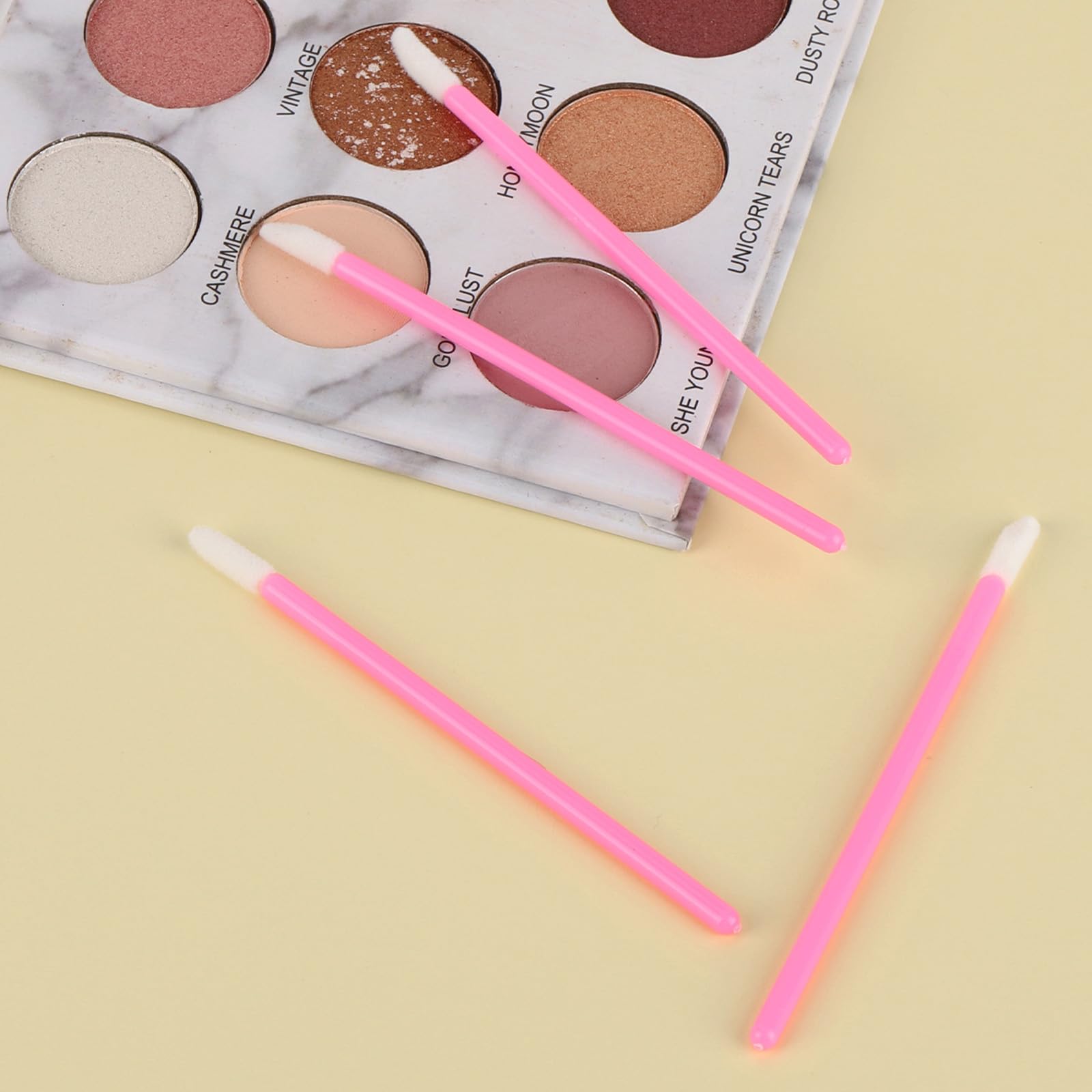 400 Stück Lippenpinsel, Lippenstift-Applikator, Lipgloss-Stäbe für Augen, Make-up-Anwendung