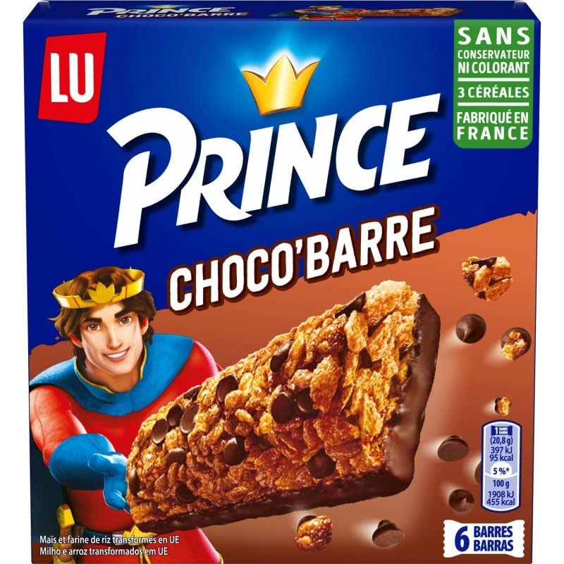 PRINCE - Lu6 Barres Choco 125G - Lot De 4