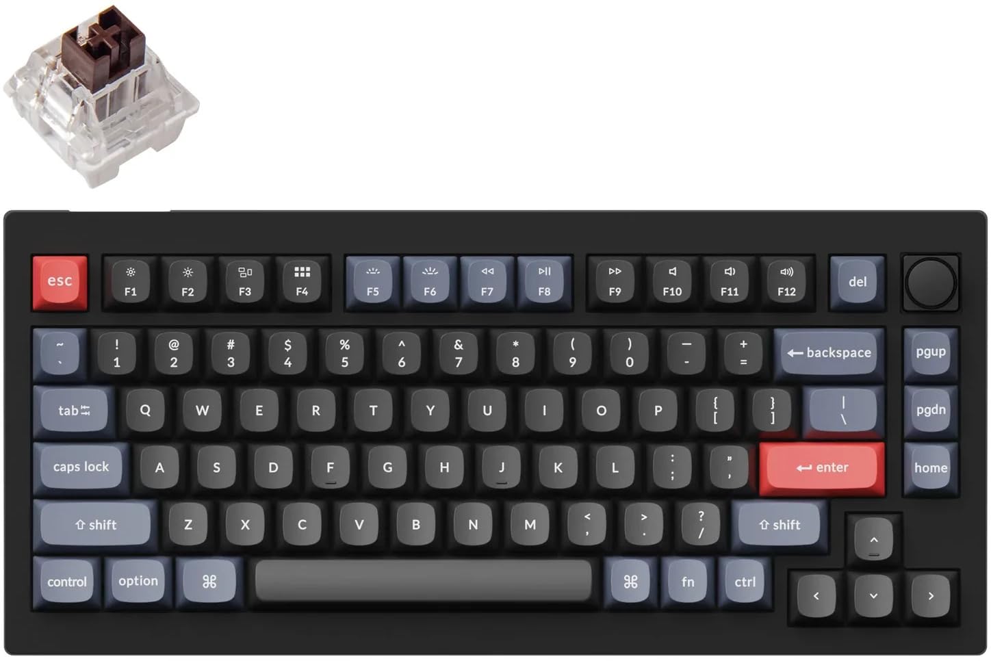 Keychron K5 Max-H1, toetsenbord Zwart, US lay-out, Gateron Low Profile