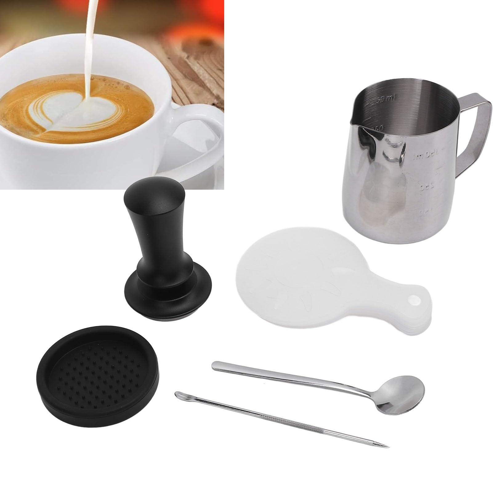 Set di Tamper per Caffè in Acciaio Inox per Ufficio Domestico,