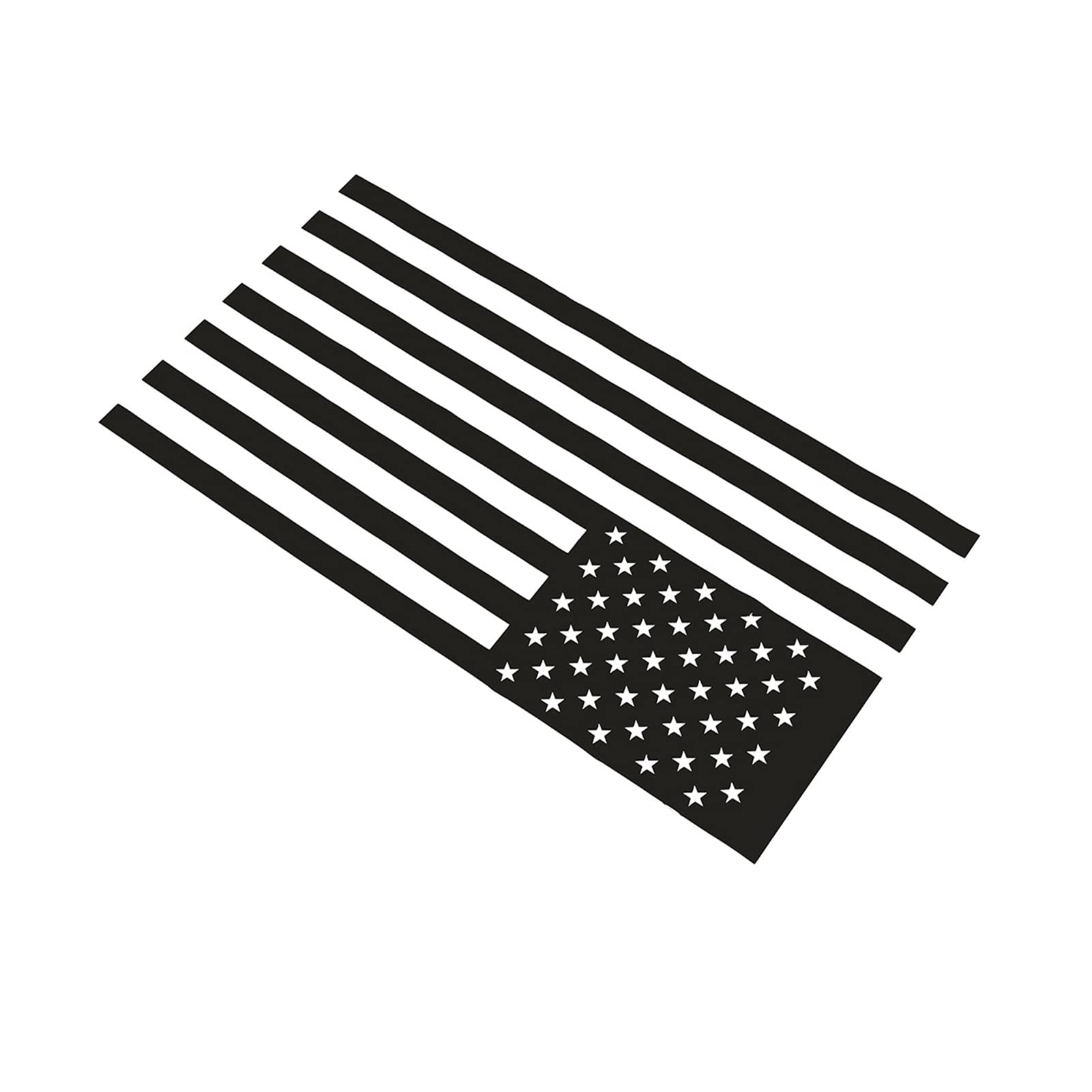 通用 2PCS Elevated Auto Styling Rear Rear Window American Flag Decoration Stickers Decal for Land Rover Discovery 4 2010-2016 (The US Flag)