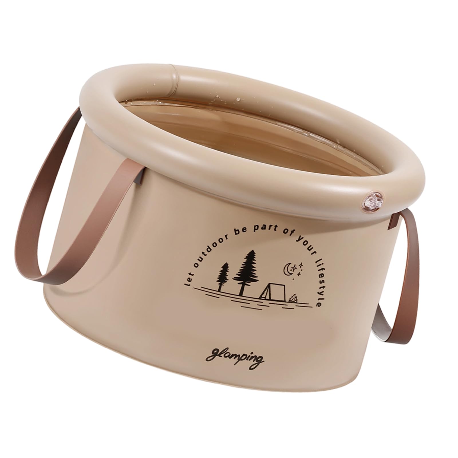 Qusinfc Portable Pet Bath Basin with Carrying Handle Designing for Camping Laundry and Kids Bath Time Travel Wash Bowl for Camping
