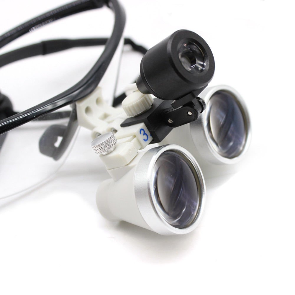 BoNew-Oral 3.5X420 Medizin Loupes Binokularlupen Kopflupe Lupenbrille LED Headlight Lamp