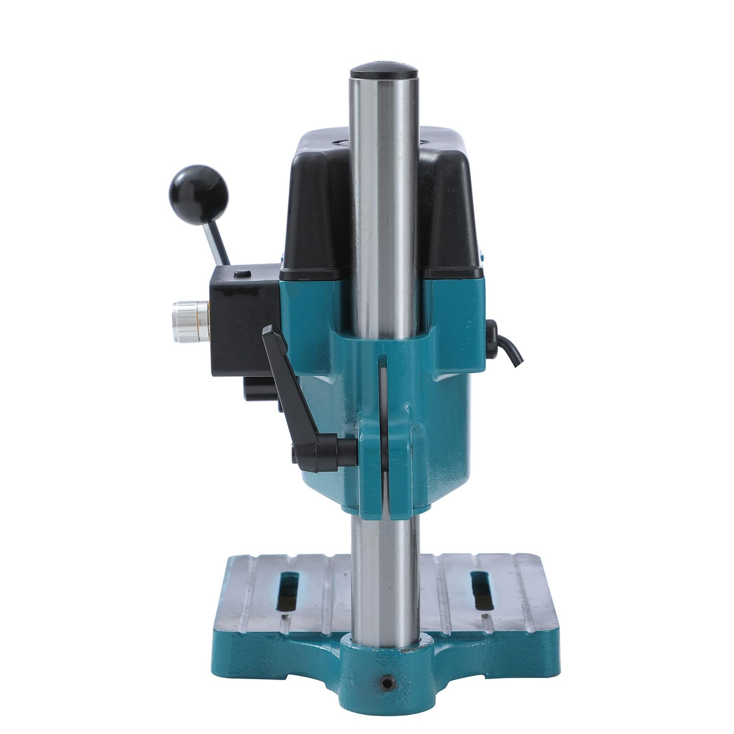 KATSU 100W Mini Taladro de Columna de Pilar Prensa Banco de Trabajo Soporte con Interruptor Electrónico de Velocidad Variable y Portabrocas de 6mm para Madera, Metal y Plásticos
