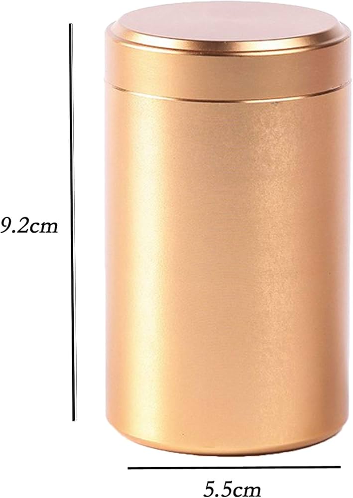 Amazon｜多機能 金属シール缶 防水 茶缶 茶筒 茶入れ アルミ製