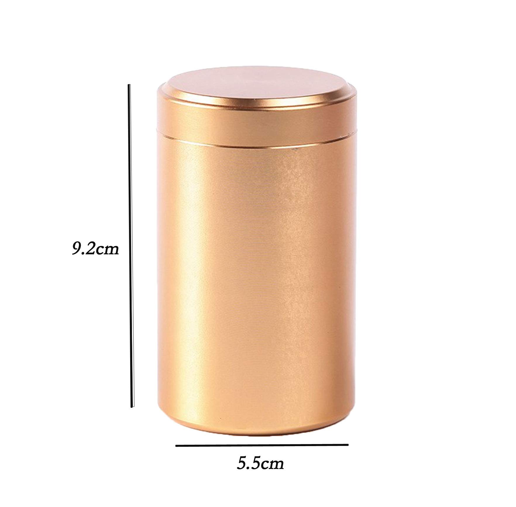 Amazon｜多機能 金属シール缶 防水 茶缶 茶筒 茶入れ アルミ製