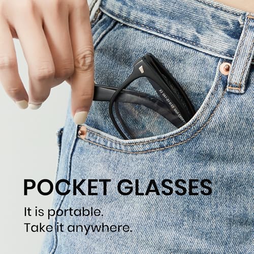 Image of Cyxus Blue Light Glasses Men Women Reduce Eye Strain UV400 Protection 8082 | Eye Protection,Classic Sqaure Frame,Ideal for Computer Screen Office Work Daily Wear