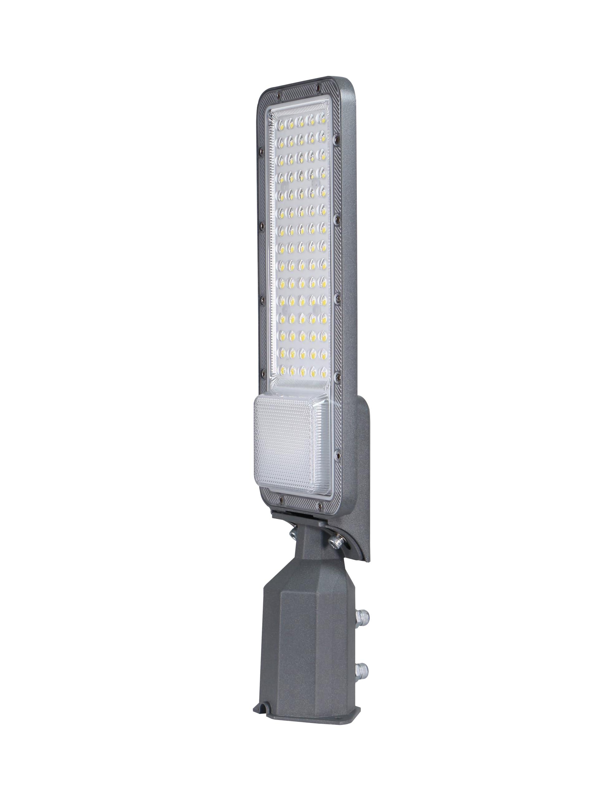Dopa Lampione Stradale elettricio LED 6000K ad Alta Luminosità – IP65 Impermeabile, Alluminio Pressofuso, Braccio Orientabile ±70°, Illuminazione Esterna 50W / 100W / 200W (50W)
