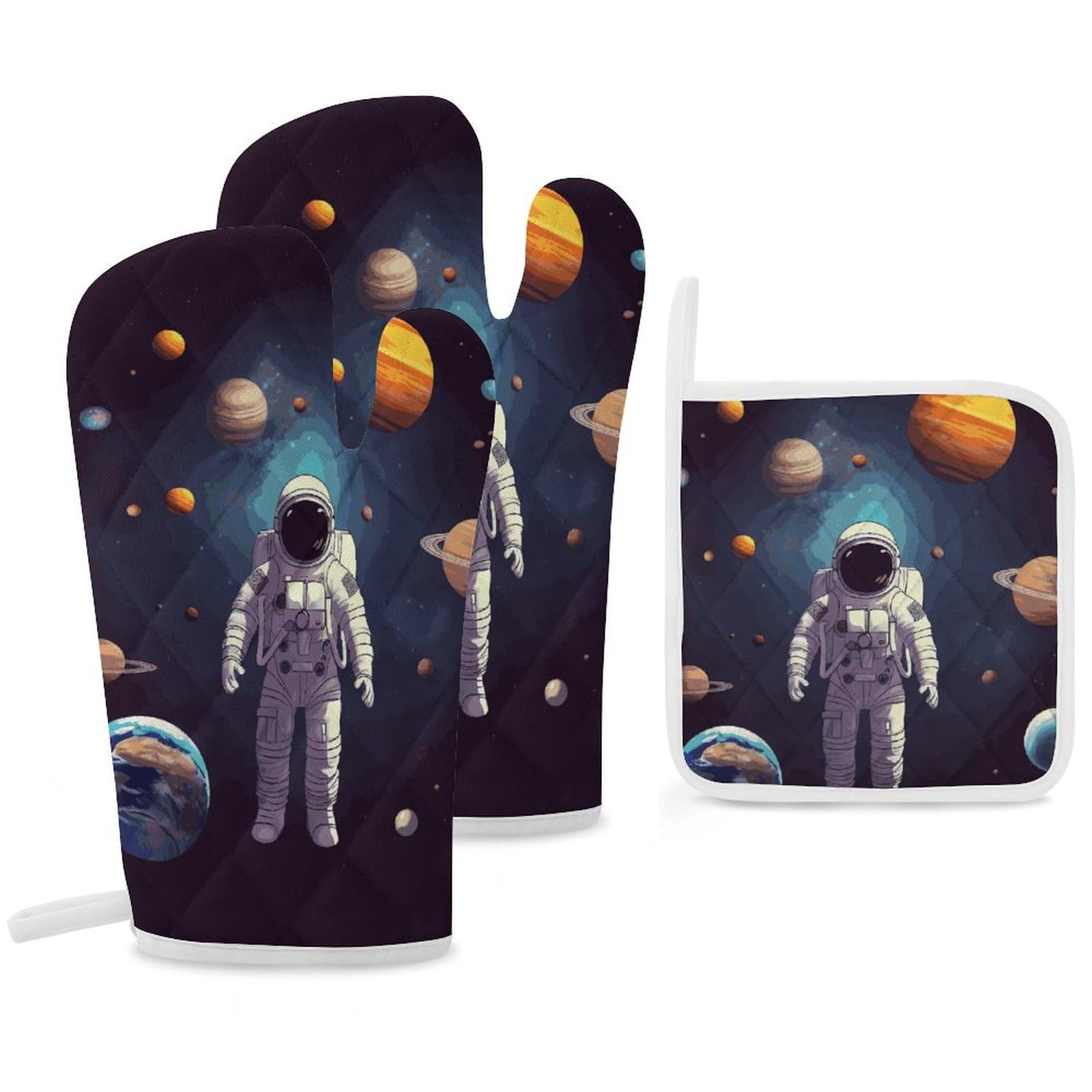 Rideaux occultants système solaire lot de 2 pour chambre d'enfant bleu marine