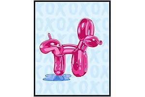 Blue Bathroom Decor, Preppy Wall Art: Vivid 90s Wall Art