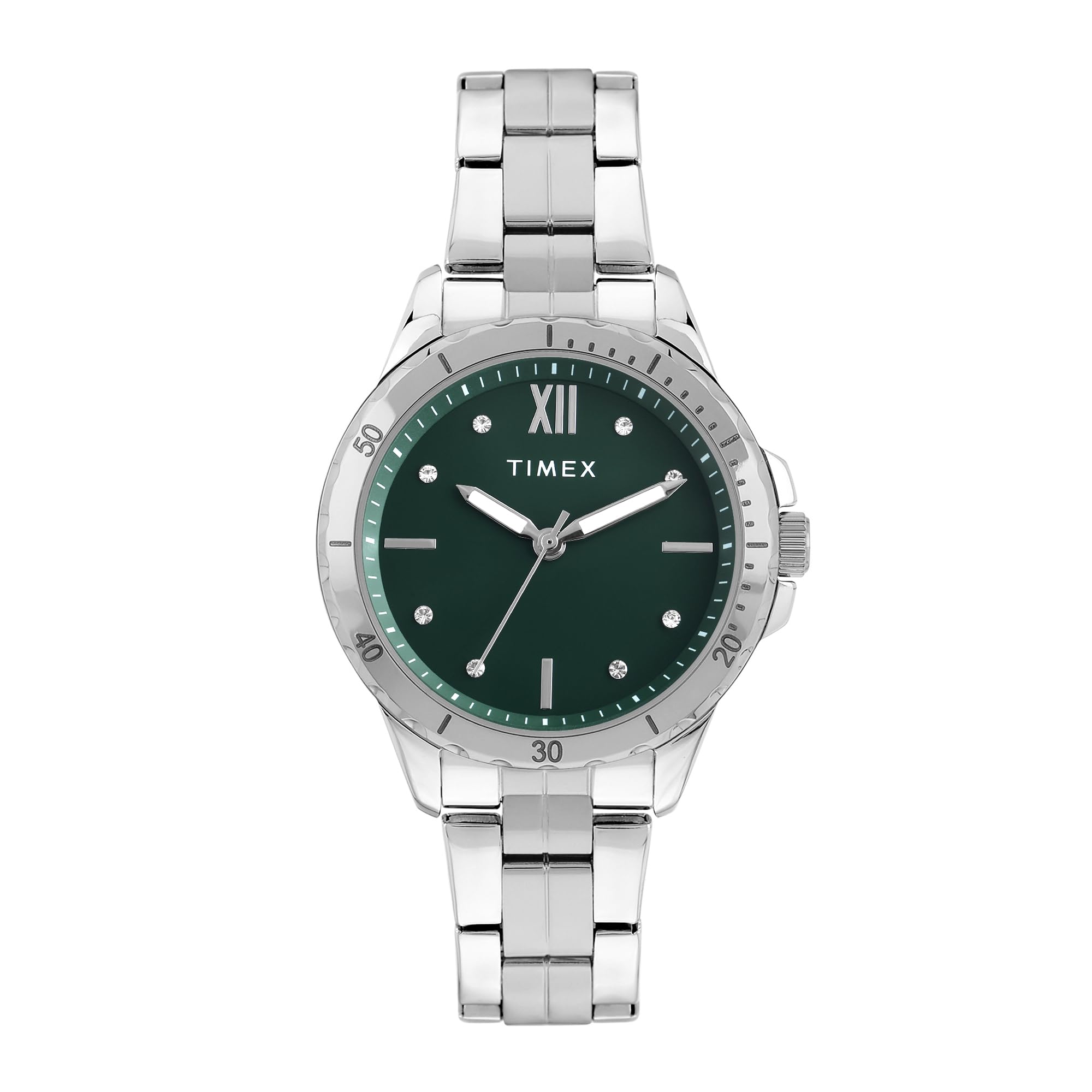timex Analog Watch for Women Available in Multicolor Dial & Silver Stainless Steel Bracelet Band - Water Resistant Wrist Watches-picture-1