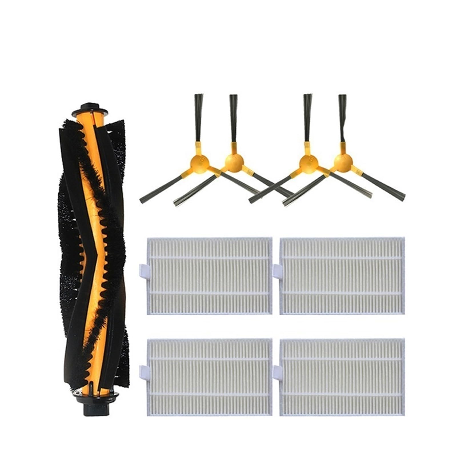 Robot Vacuum Spare Main Side Brush Rag Mop Hepa Filter, Compatible with Liectroux C30B E30 XR500, Compatible with Proscenic 800T 820S 830P (Color : Set B)