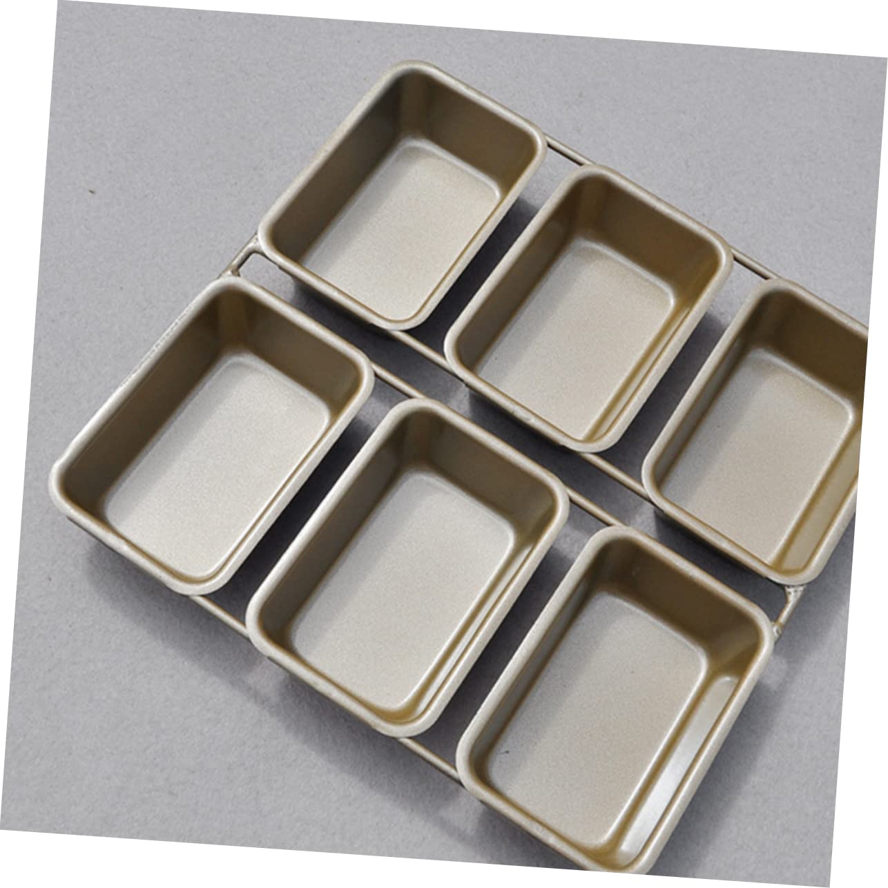 Unomor 6grids Rectangular Non-stick Baking for Versatile Baking Tray for Toast and Cakes Household Bakeware for to and High Temperature
