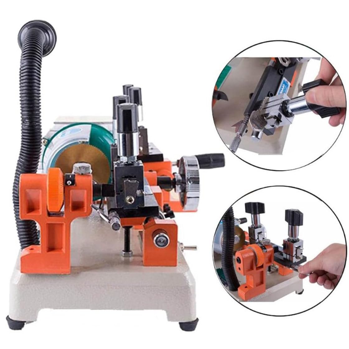 Machine De Découpe De Clés Horizontale (238bs), Machine De Copie De Clés Multifonctionnelle À Double Tête 120 W, Outil De Copie De Clé À Volant, Équipement De Serrurier, pour Équipement