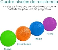 Vista 3 de Vive Squeeze Balls for Hand Therapy, Exercise, Arthritis (w/Rehab Video App) - Grip Strengthener Occupational Equipment for Finger, Wrist, Carpal