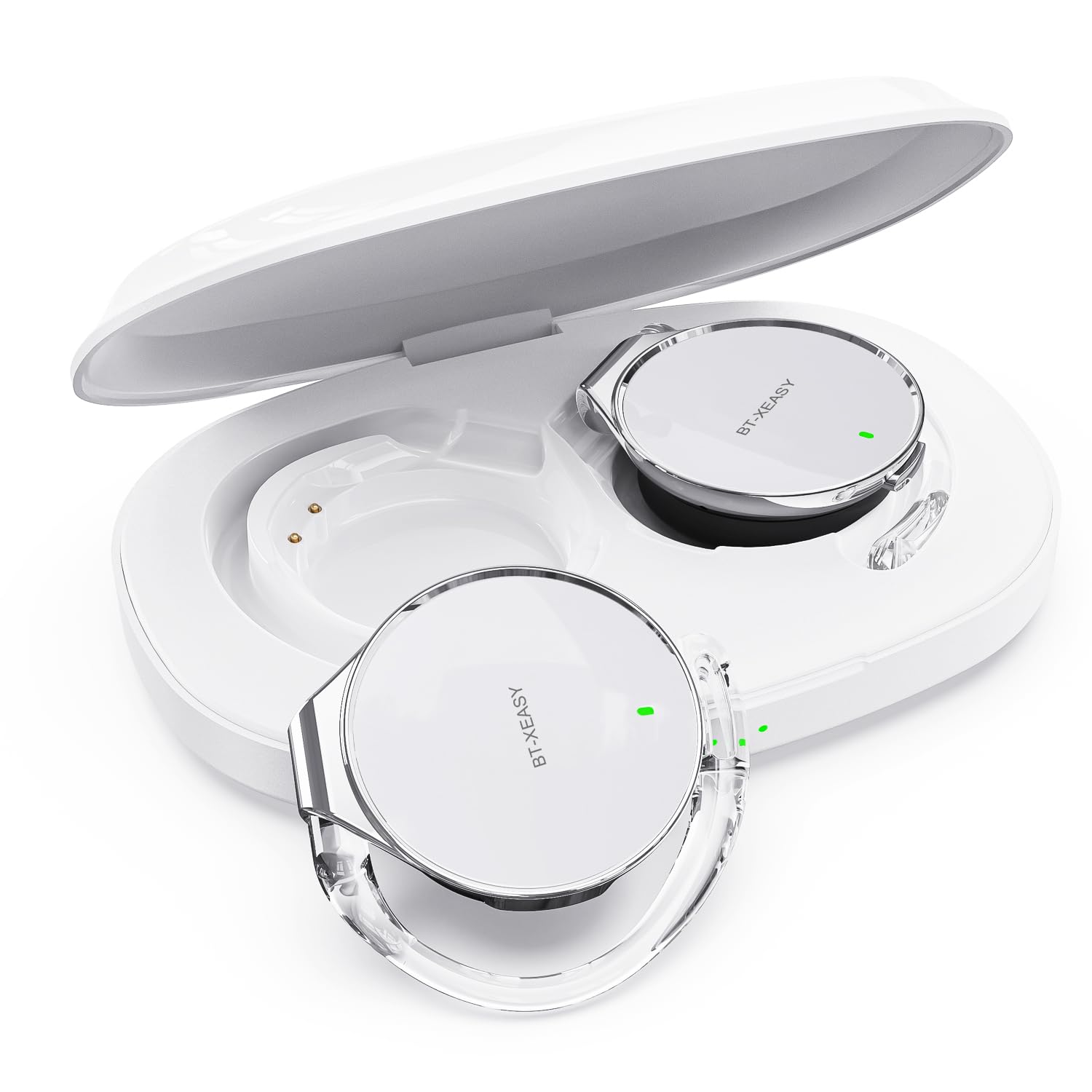 BEVCEFCC Open Ear Headphones Wireless 52hrs Bluetooth 5.4 Over Ear Hooks Headphones Earbuds with Microphone Ear Clip Earbuds Simultaneously Connect 2