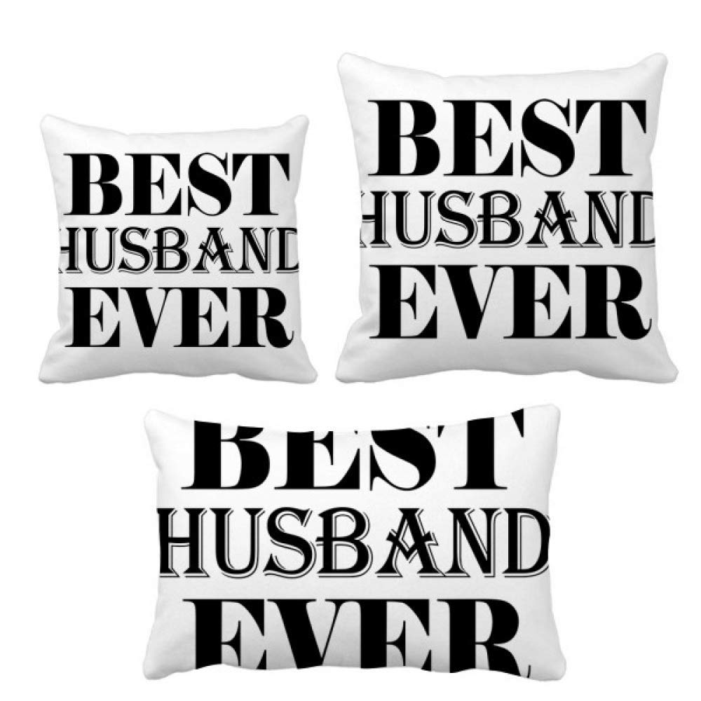 Cadeau anniversaire mariage housse de coussin Best Husband Ever unique