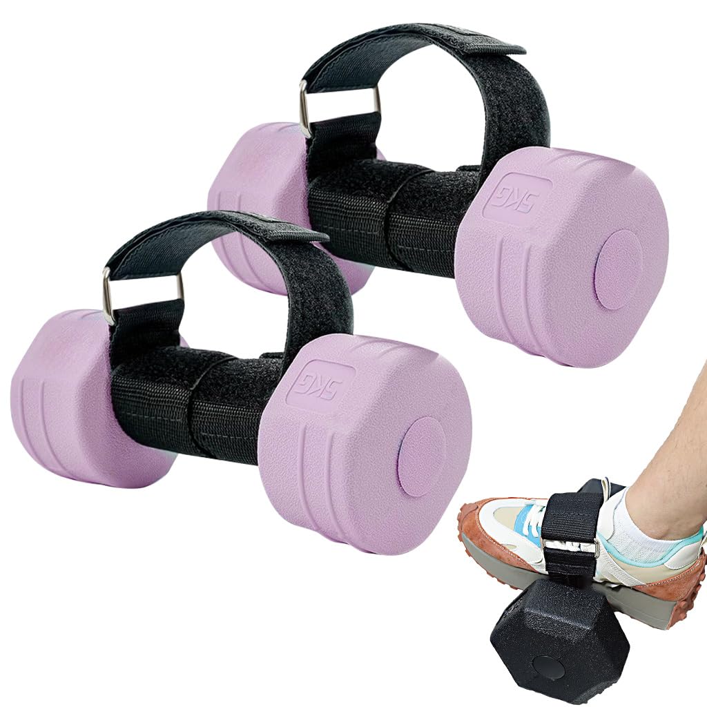 Proberos® Adjustable Dumbbell Foot Attachment for Leg Strength Training, Shin Splint & Injury Recovery, Portable Ankle Straps for Home Gym, Hamstring Curls, Tibialis Trainer, Glute & Quad Exercises