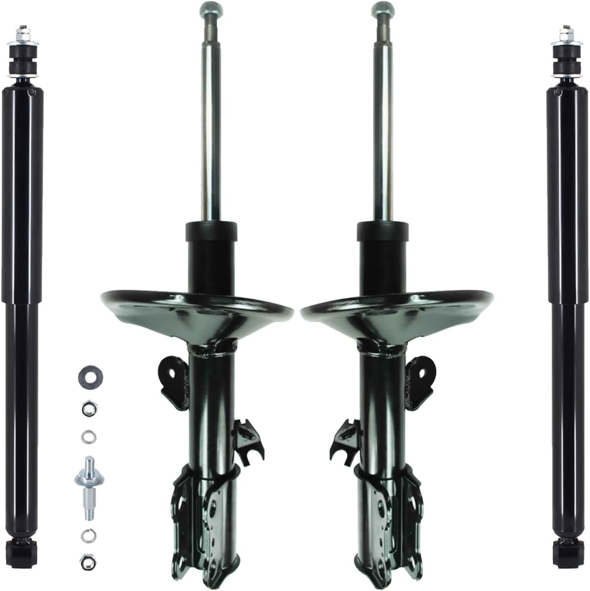 PM Auto Set of 4 Front Suspension Strut-Rear Shock Absorber Replacement For 1998-2003 Toyota Sienna