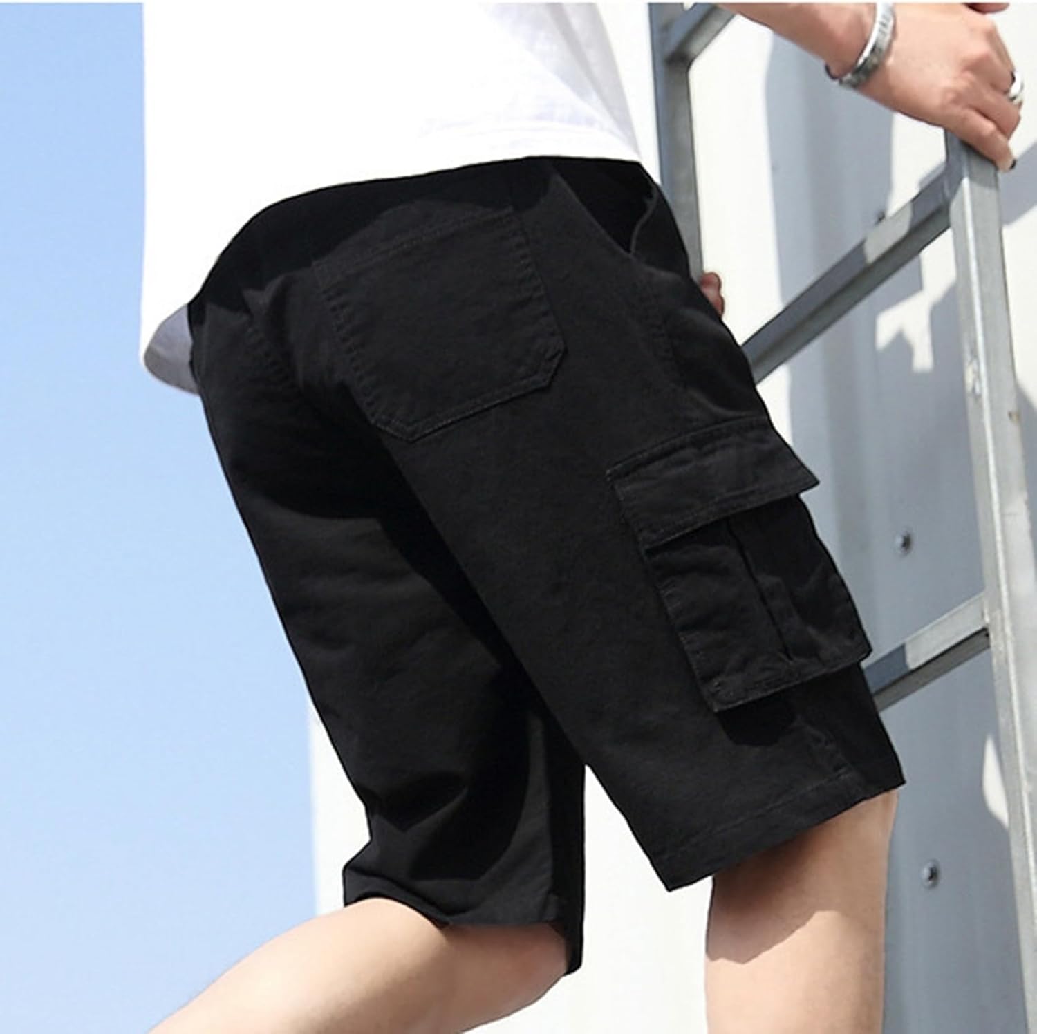 ショートパンツ カーゴショーツ メンズ ワーク ハーフパンツ 五分丈 調整紐 半ズボン マルチポケット 夏服 薄手 大きいサイズ 韓