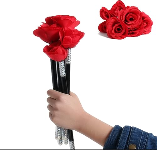 Miniatura 7 de VANTIYAUS Se adhieren a la rosa + flor trucos de magia flores que aparecen de cerca de la calle escenario mágico accesorios mágicos, juguetes