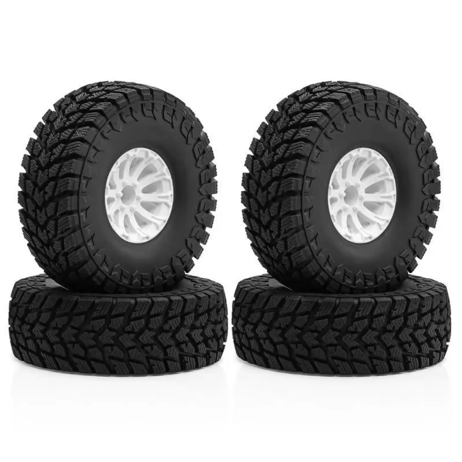 Pneumatici Delle Ruote Pneumatici In Gomma 119mm 1.9 Pollici Per Assiale Per SCX10 90046 Per Traxxas Per TRX4 Per Redcat Gen8 1/10 RC Car Crawler Parti Ricambi Crawler RC