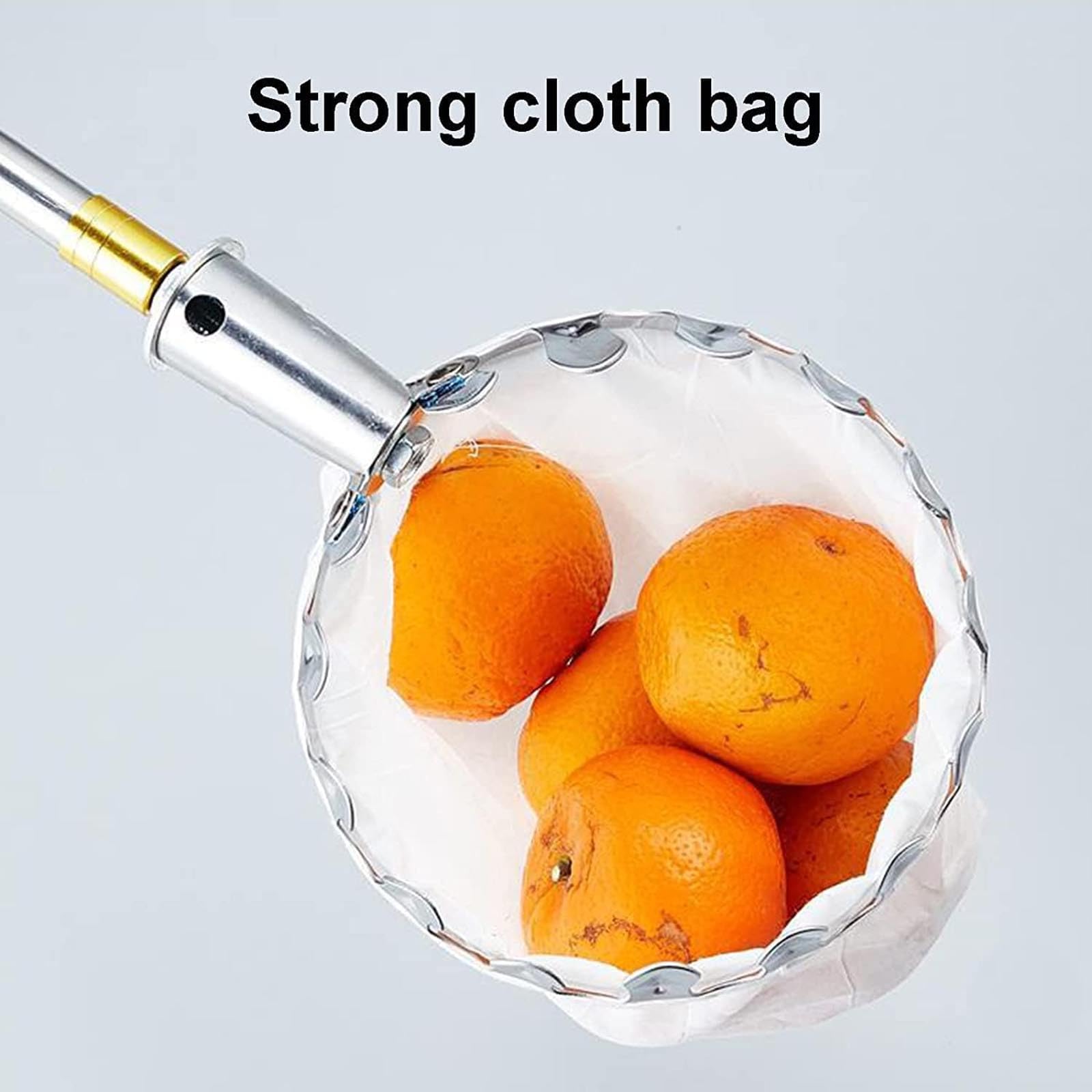 DELORM Obstpflücker-Werkzeug, Obstpflück-erntemaschine Mit Ausziehbarer Teleskopstange Und Rutschfestem Griff, Obstpflückausrüstung Für Die Ernte Von Birnen, Zitronen Und Orangen