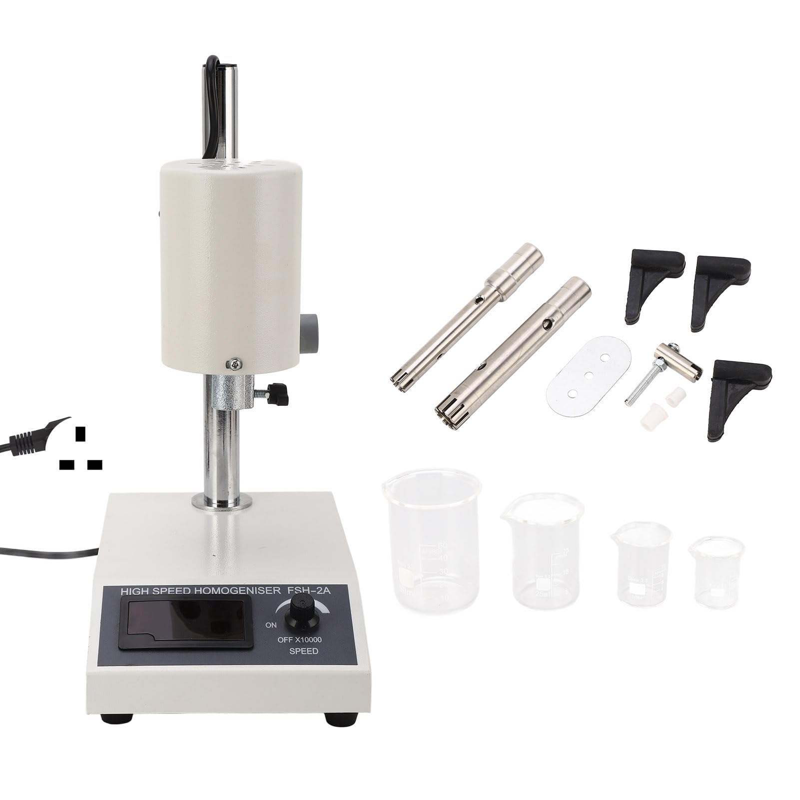 Laboratoryjny dyspergujący mikser emulgujący, 5-1000 ml regulowany homogenizator prędkości do laboratorium, wtyczka brytyjska