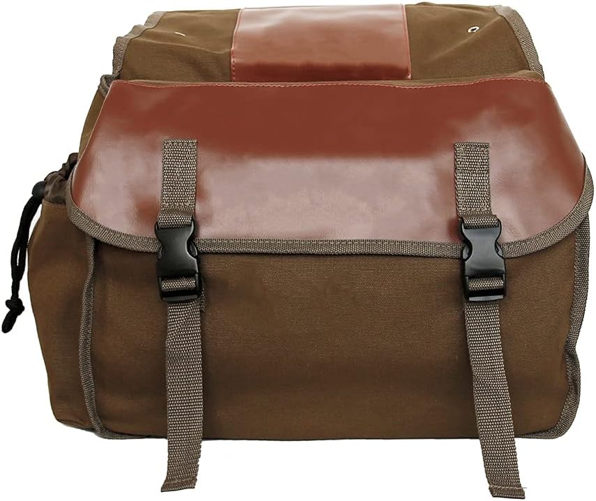 Bicycle Panniers Bag Portable Bike Saddle Bag Large Capacity Bicycle Rear Seat Bag Bike Cargo Bag Bike Rack Trunks Rear Seat Carrier Pack Storage Pouch (Brown)
