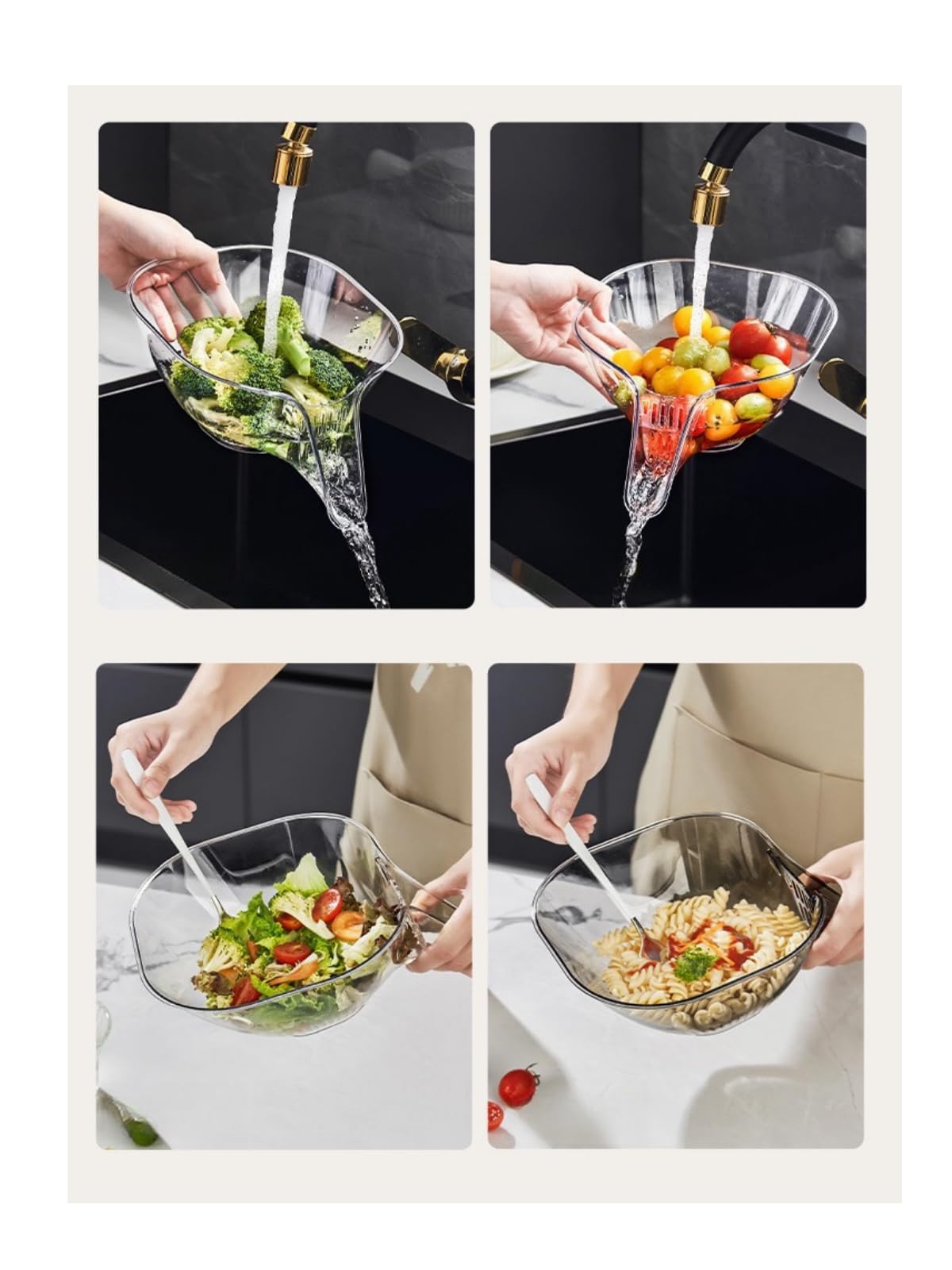 2 Pièces Passoire Légumes Aux Fruits Panier De Vidange Multifonction Panier De Vidange En Plastique Lavage Filtre Passoire Viter Gaspillage Dingrdients Pour Nettoyer Et Filtrer Lgumes Fruits 62185454