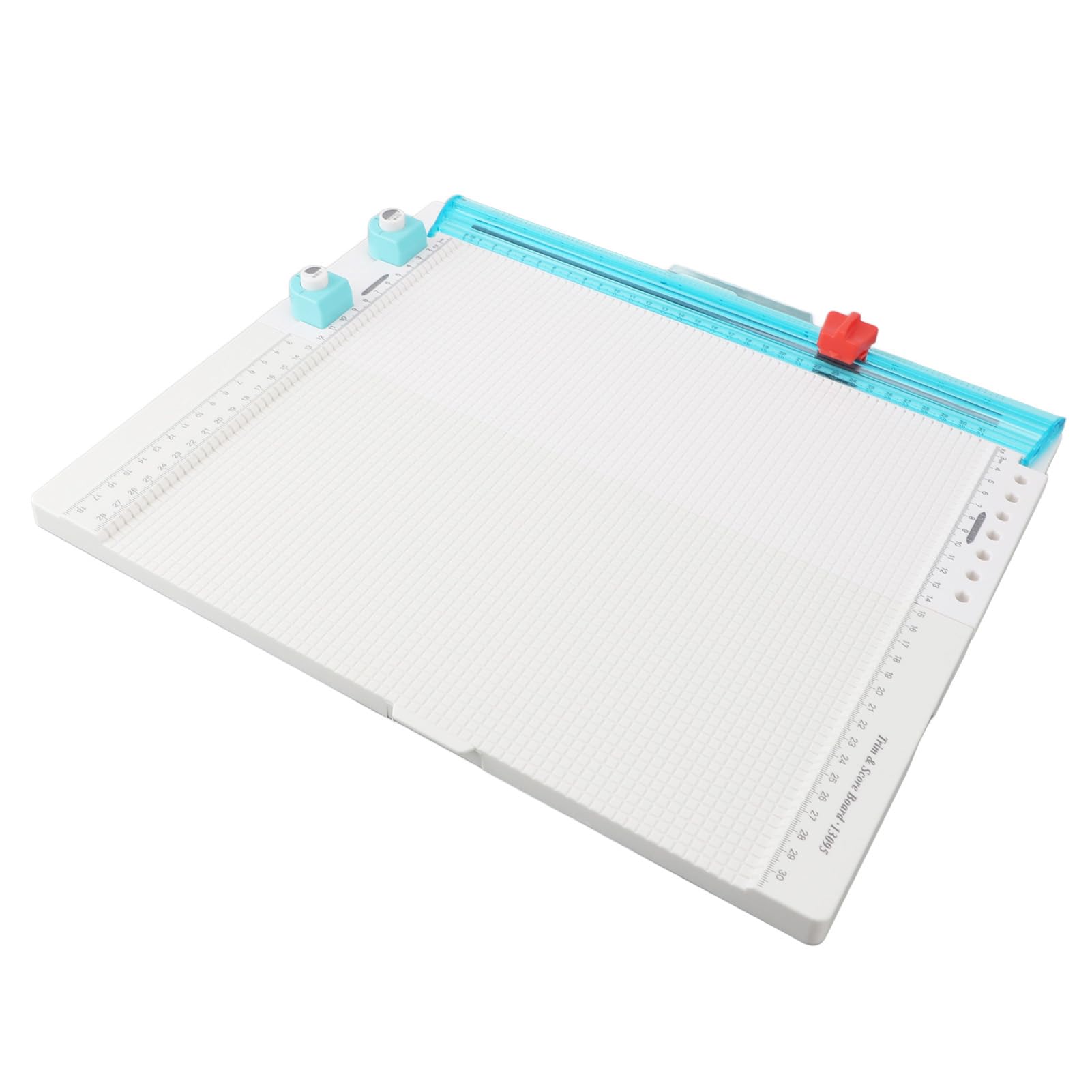 Fabater Wielofunkcyjna Tabliczka Wycinająca Przycinarka do Papieru 7 w 1, Przecinarka do Papieru Kraftowego, Składana Dziurkacz o Szerokości Cięcia 12,2 Cala A4, Ergonomiczna Konstrukcja, Przenośne