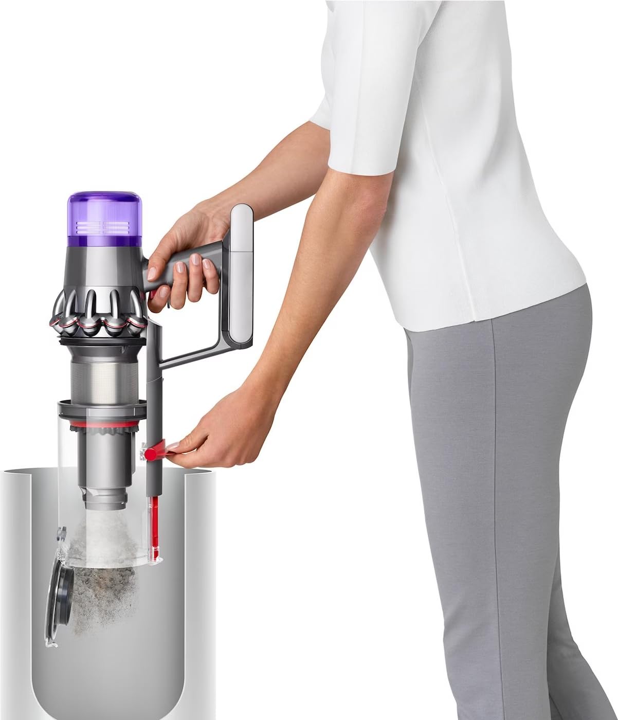 Dyson V11 Absolute aspiratore portatile Senza sacchetto Blu, Nichel