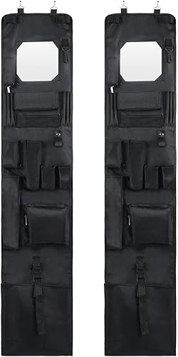 Woanger Organizador de Armario Colgante Estilo Policía 52 x 11 Pulgadas Organizador de Puerta Estante de Casillero Colgante Organizador de Casillero