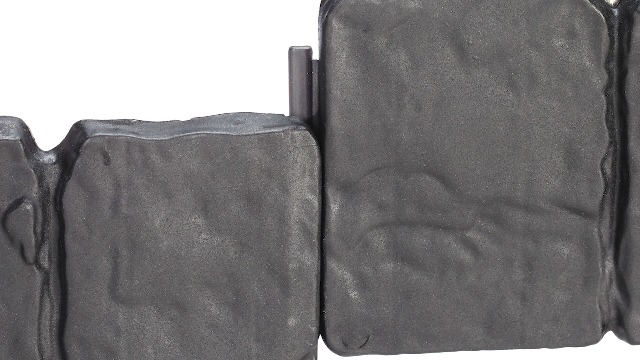 Recinzione Da Giardino Relaxdays - Set 10 Pareti Effetto Pietra, H10xL25cm, Antracite, Per Aiuole - Foto 6