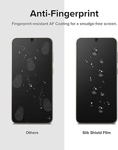 Miniatura 6 de Ringke Película protectora de seda [2 unidades] Compatible con Samsung Galaxy S23 Plus 5G, película protectora multicapa de calidad premium de