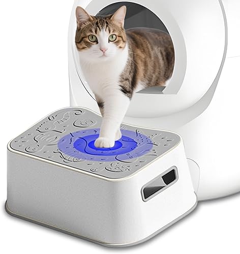 Miniatura 8 de SpaceTime Tapete grande de arena para gatos de 34 x 22 pulgadas, tapete para atrapar arena para gatos XL, tapete de arena para gatitos, impermeable