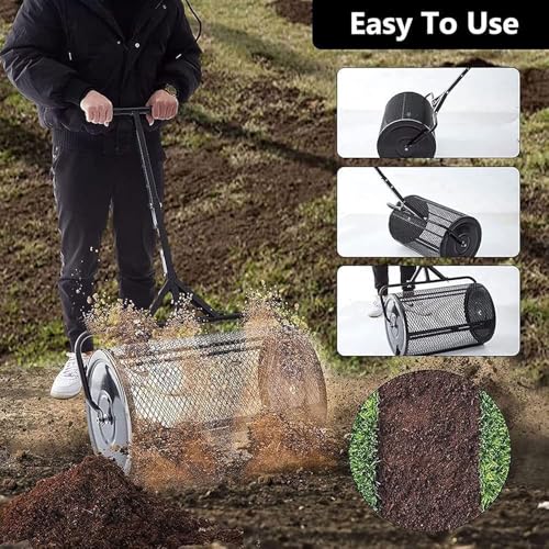 Distribuidor de Compost Ligero para Jardín con Mango Ajustable miniatura 3