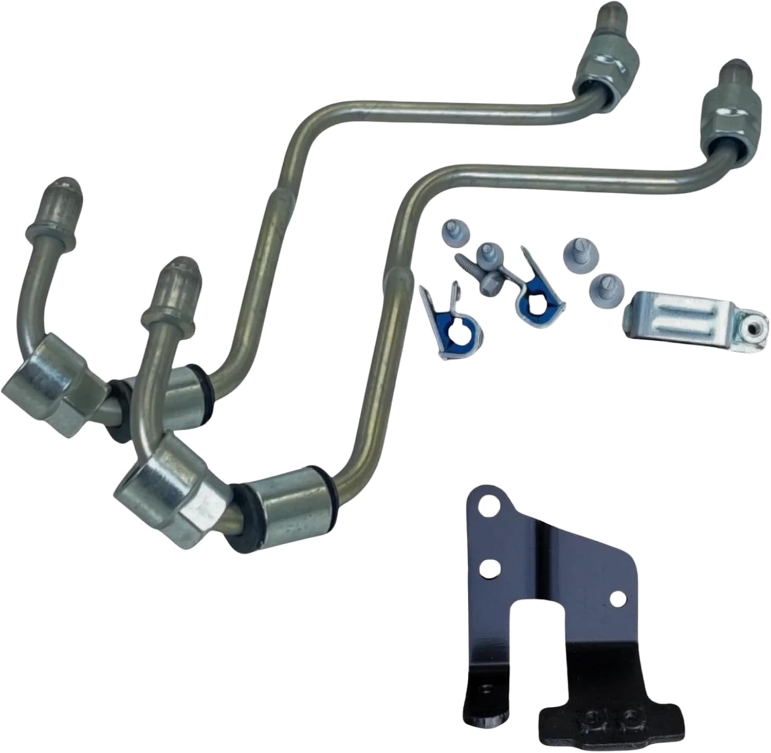 Profleet High Pressure Fuel Rail Feed Line Kit, 3-Filter Configuration Fuel Injector Supply Line for Det Diesel DD15 Engines of Freightlner, West Star Heavy Duty Trucks, Replaces DDE A4720709232