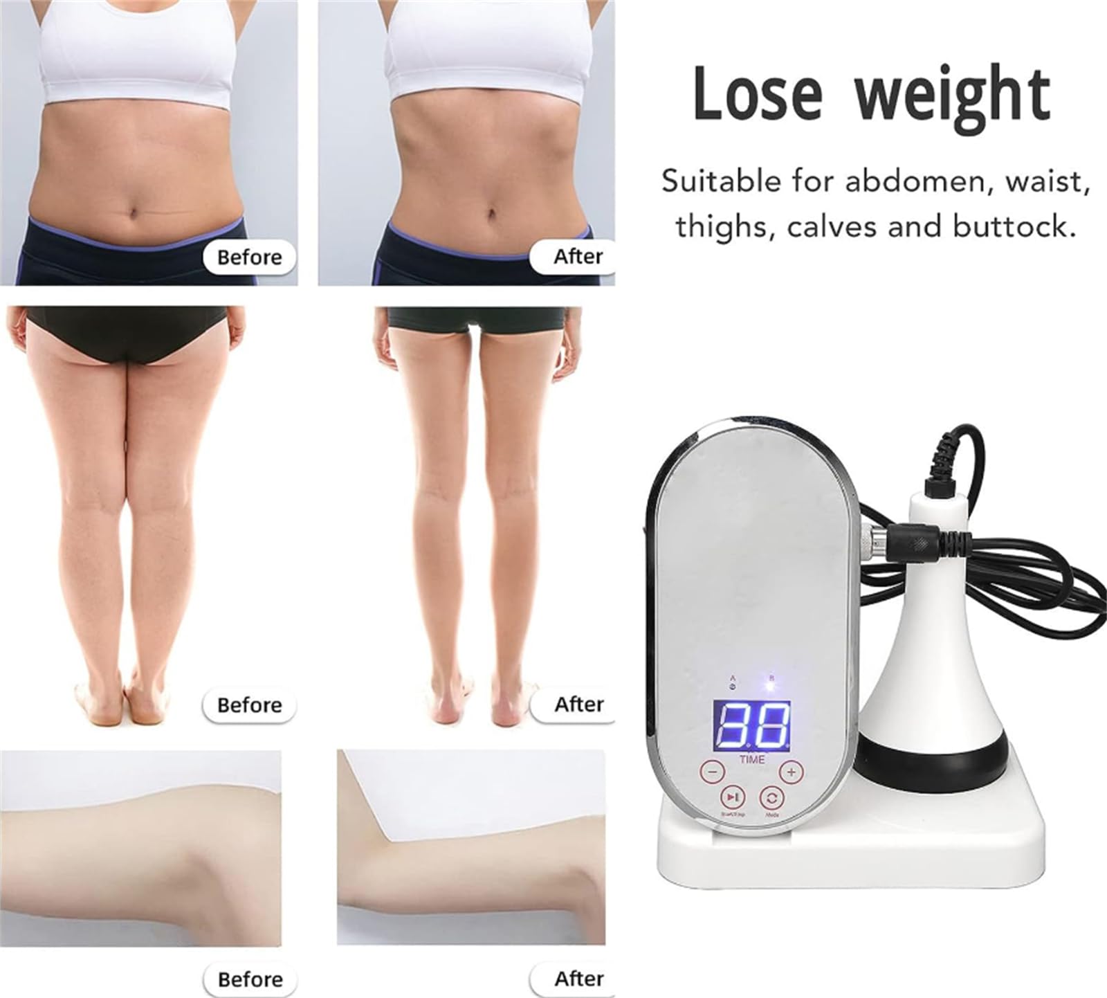 Dispositivo dimagrante per il corpo, macchina per la rimozione e il massaggio della cellulite, massaggiatore brucia grassi per il trattamento della pelle e l'aspetto liscio, soluzione di bellezza