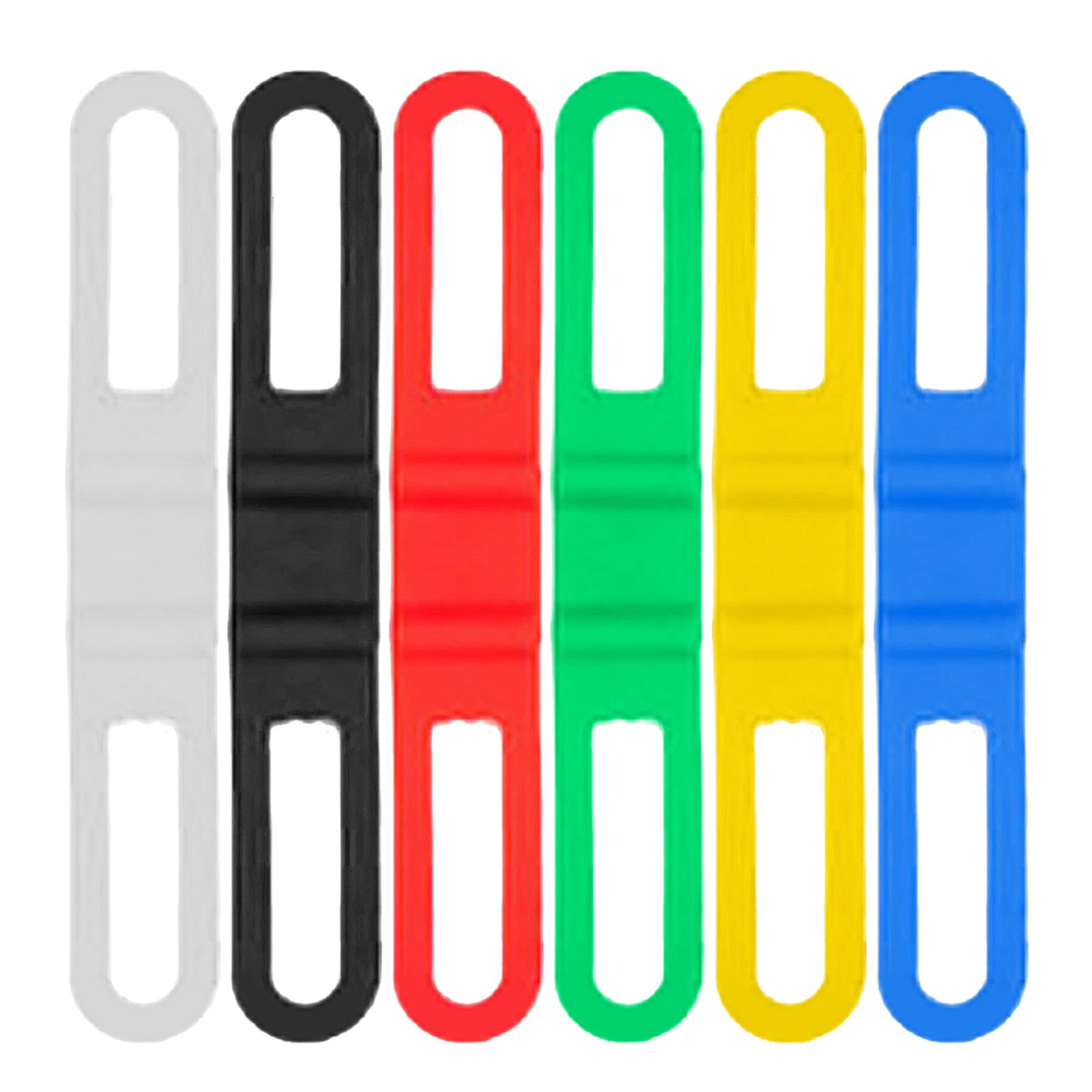10 Bandes De Fixation Silicone Pour Vélo - Élastiques Universels Pour Lampe, Téléphone, GPS - Silicone Alimentaire