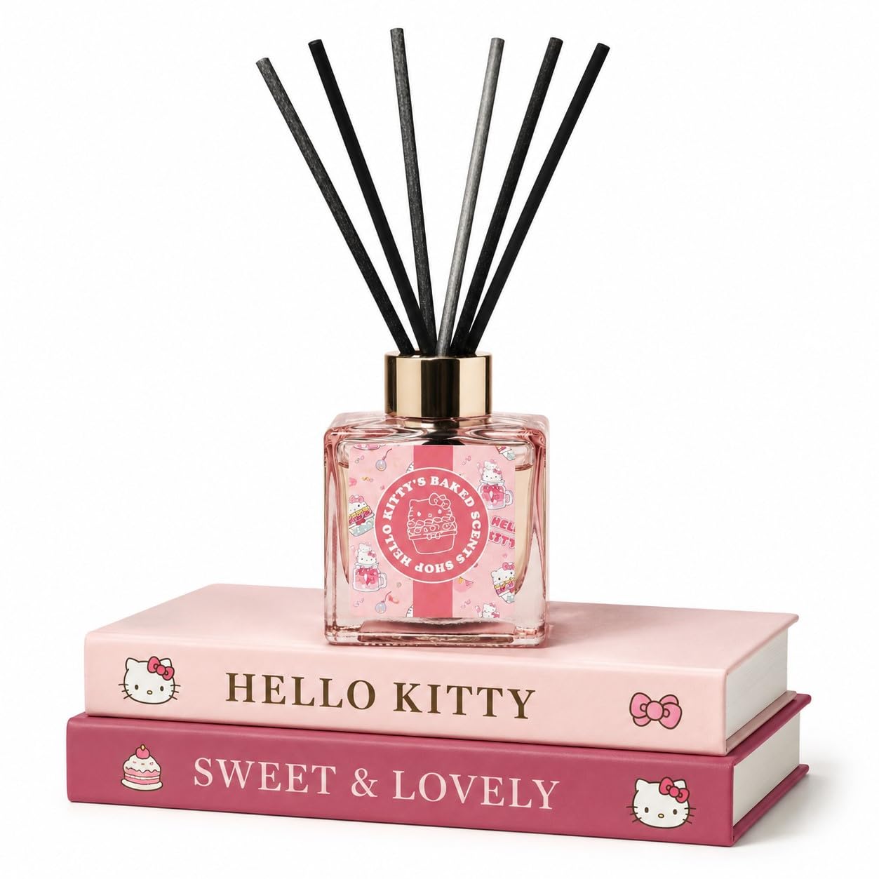 Hello Kitty Strawberry Cupcake Reed Diffuser - 100ml - Pink - Home Fragrance