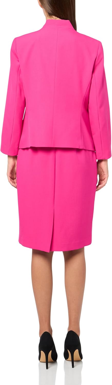 Le Suit Women's Notched Collar Cardigan-Style Blazer & Dress, 2pc Set